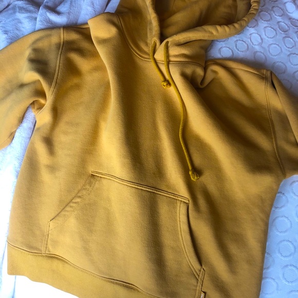 Boyfriend Oversized Hoodie - Mustard - Picture 2 of 3